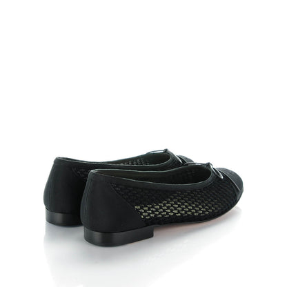 Chanel Knit Ballerina Flats 36.5 Black 4 of 7