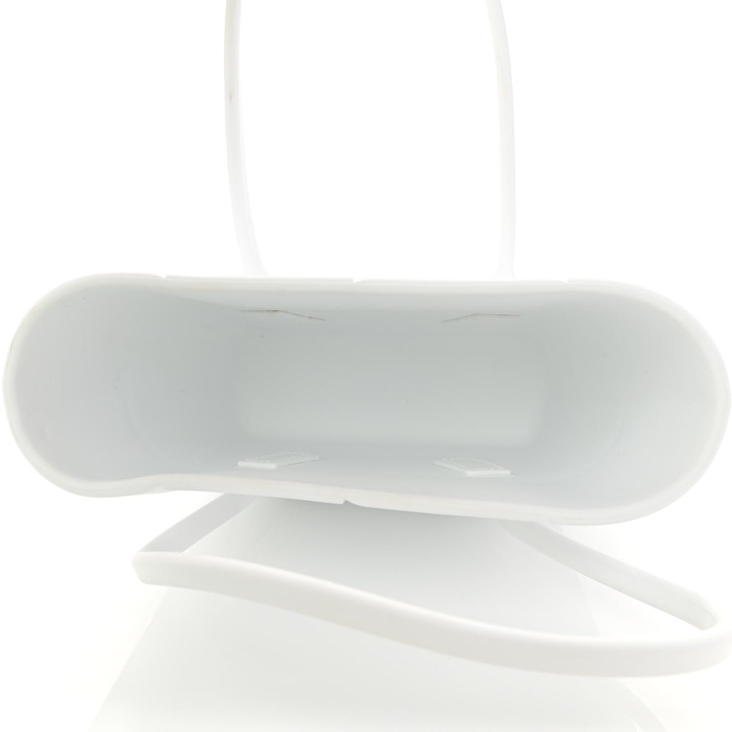 Rubber Intrecciato Mini Arco Tote White