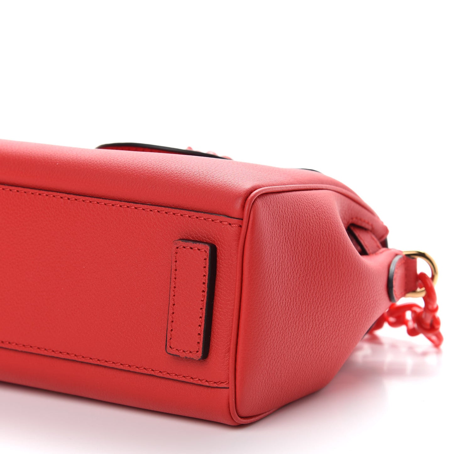 Calfskin Medusa Small Top Handle Handbag Red