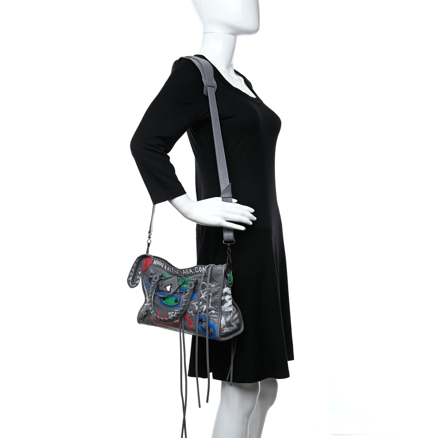 Agneau Graffiti All Over Classic Hardware S City Grey