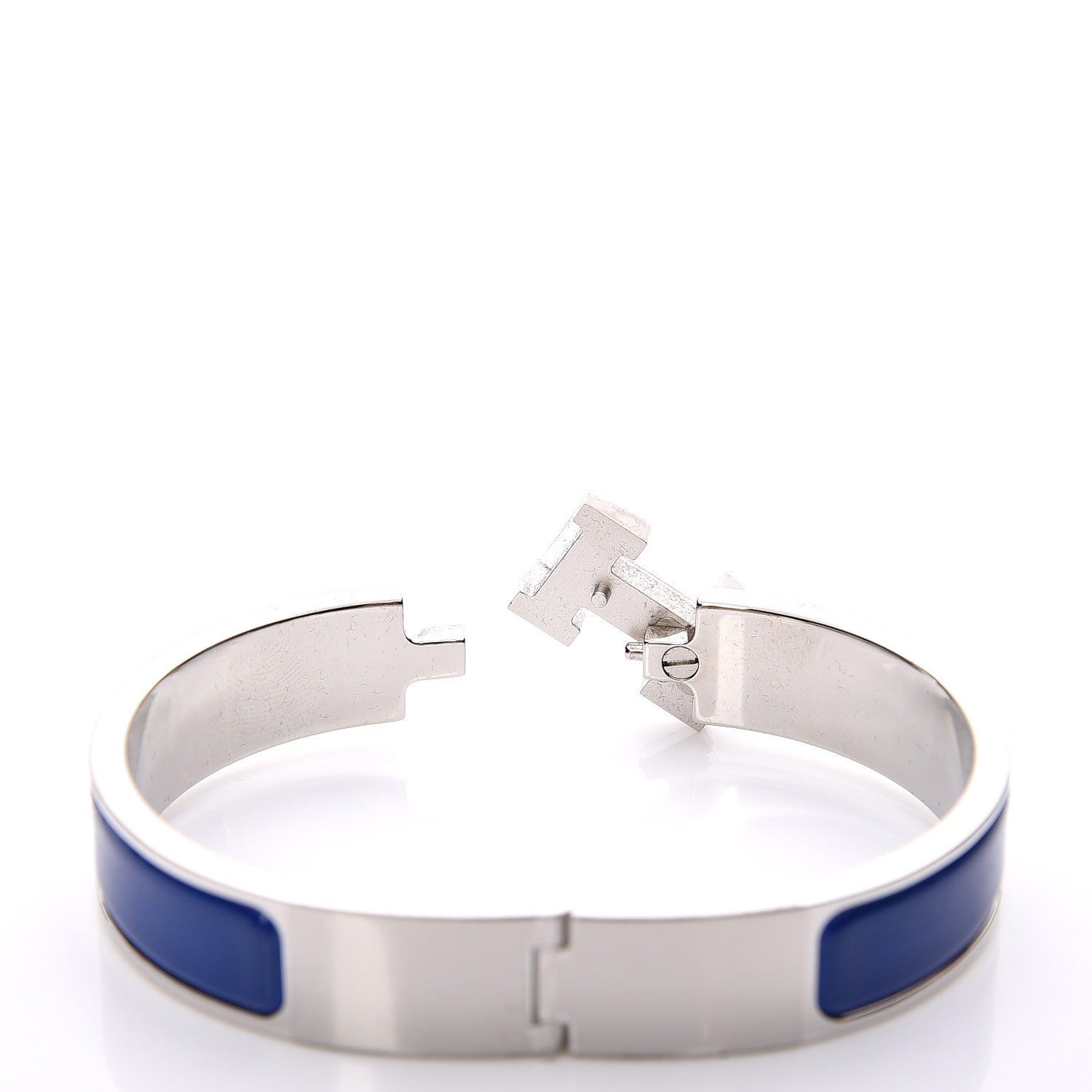 Hermes Narrow Enamel Clic Clac H Bracelet PM Bleu Royal 4 of 5
