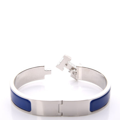 Hermes Narrow Enamel Clic Clac H Bracelet PM Bleu Royal 4 of 5