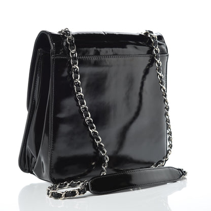 Chanel Glazed Calfskin Single Flap Black 3 of 15