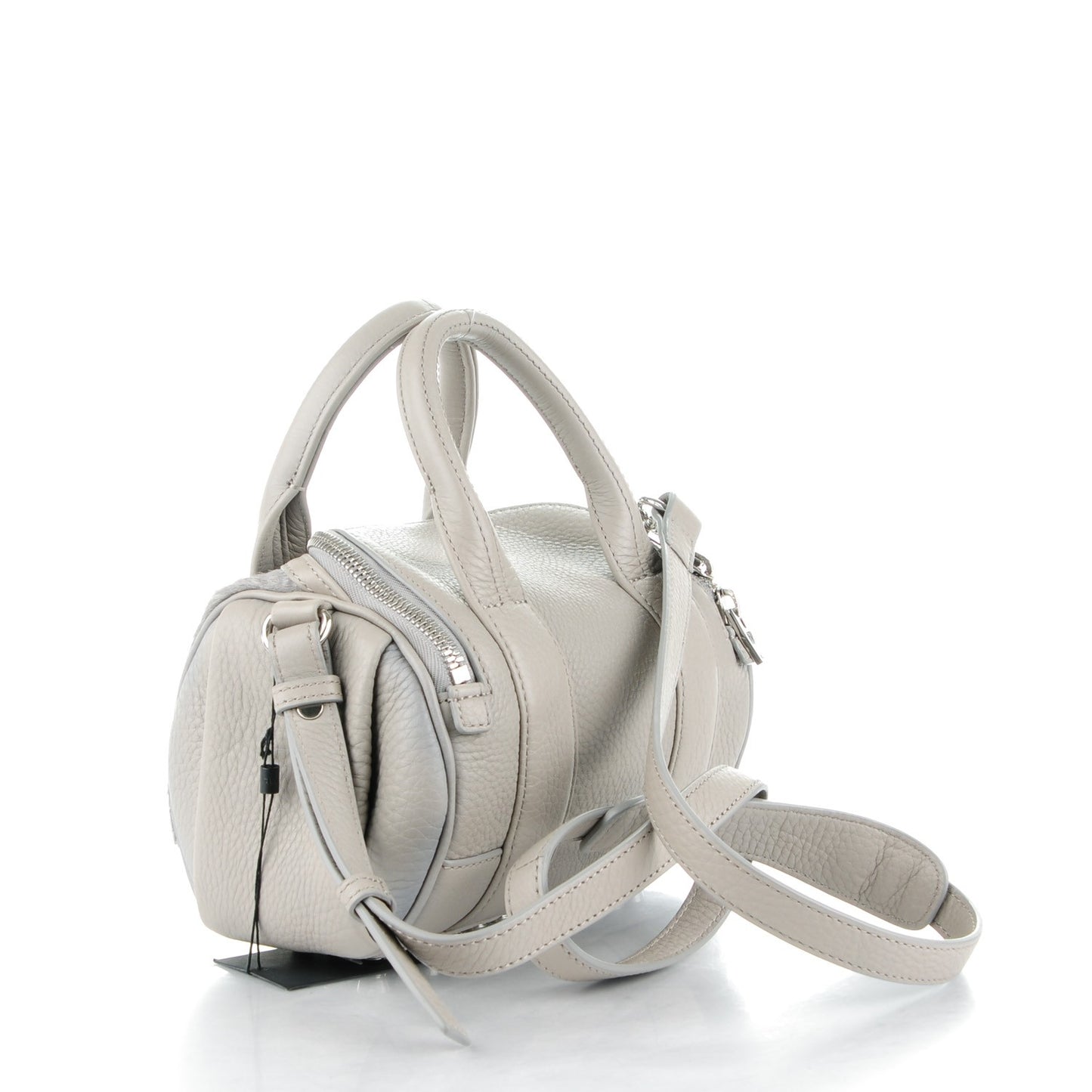 Calf Hair Mini Rockie Pewter Rhodium Hardware