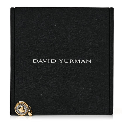 David Yurman 18K Yellow Gold Diamond SY Heart Amulet Pendant 5 of 5