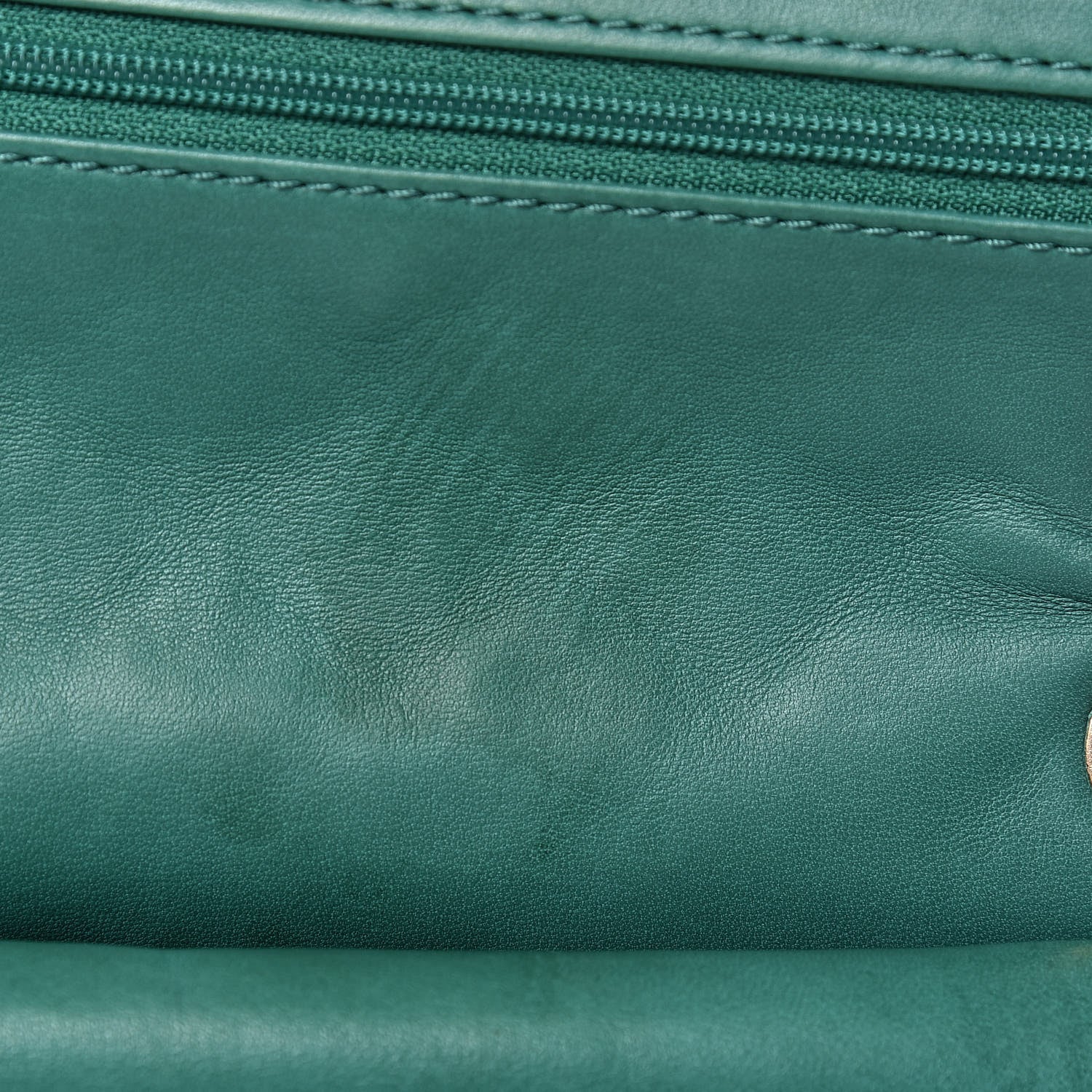 Chanel Lambskin Quilted Medium Double Flap Green 14 of 14