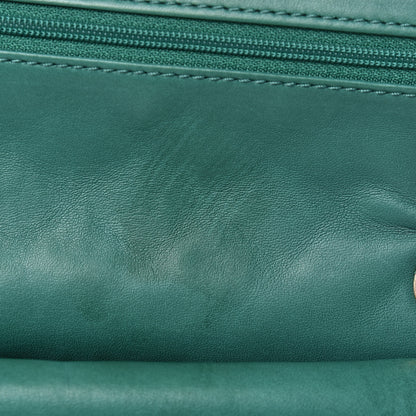 Chanel Lambskin Quilted Medium Double Flap Green 14 of 14