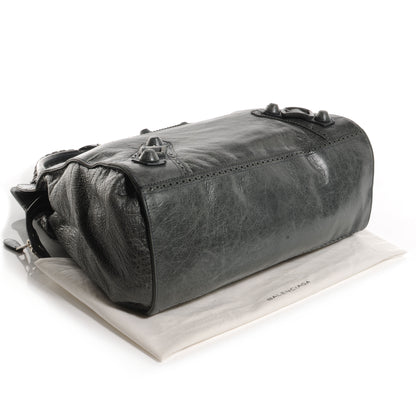 Balenciaga Agneau Giant Brogues Hardware Folder Storm 4 of 8