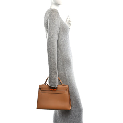 Hermes Courchevel Kelly Sellier 32 Naturelle 2 of 10