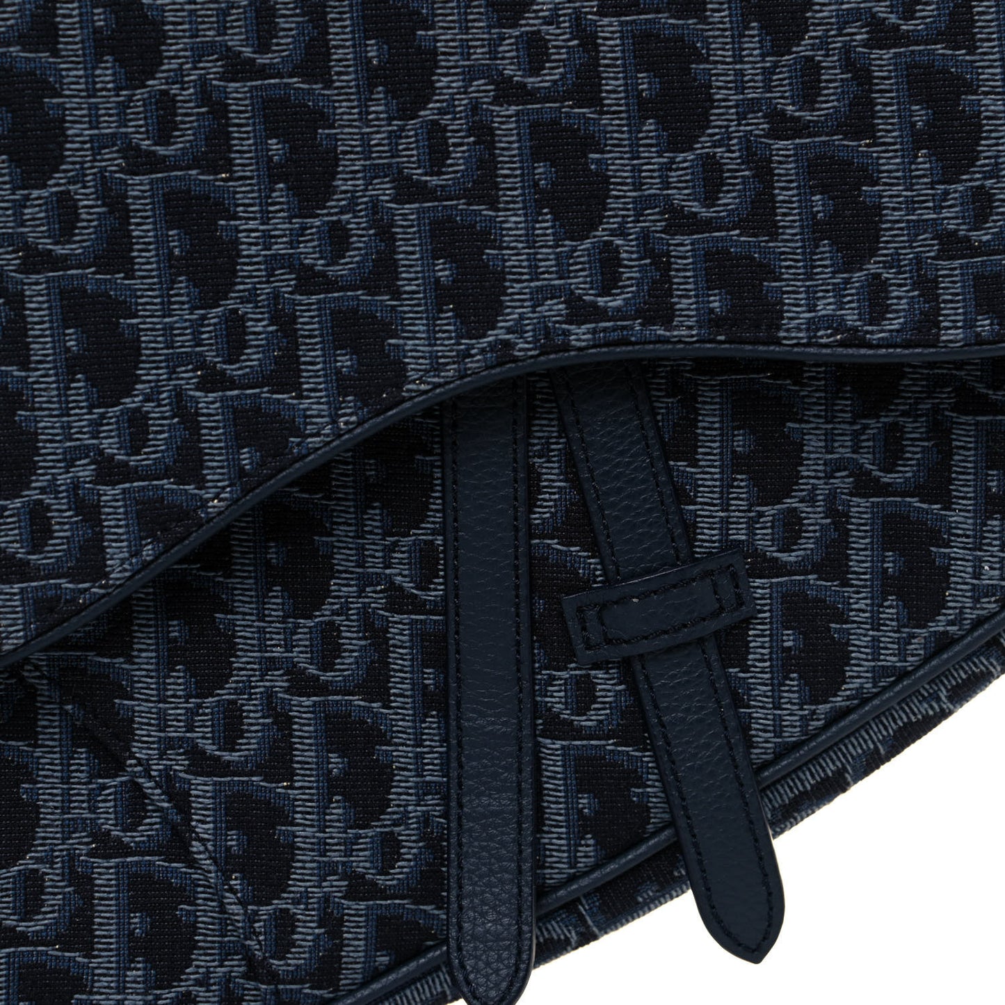 Oblique Mens Saddle Bag Blue