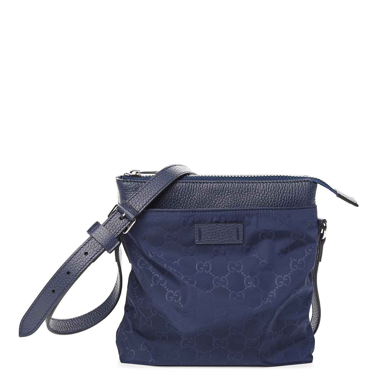 Gucci Nylon Monogram Dollar Calfskin Small Flat Messenger Bag Tide 1 of 10