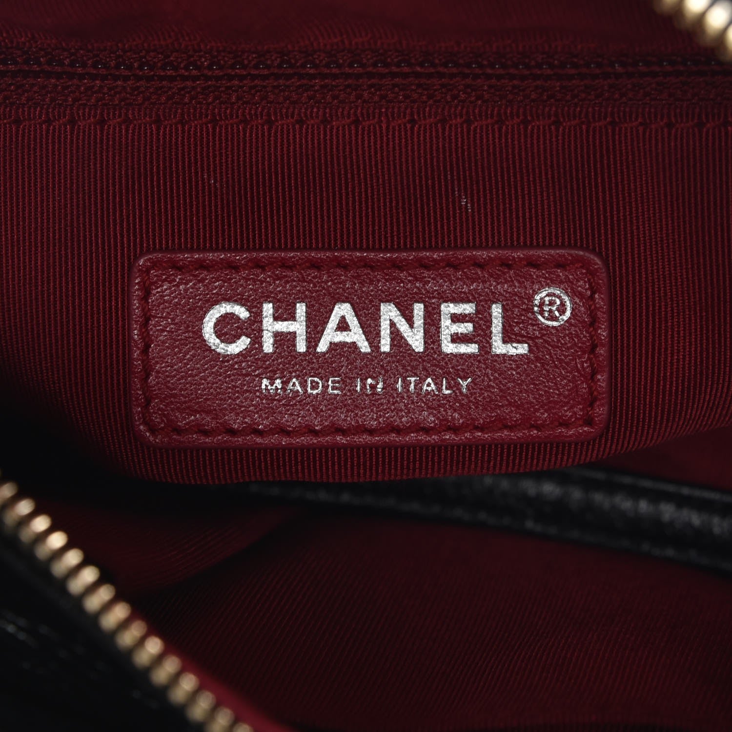 Chanel Tweed Calfskin Quilted Small Gabrielle Hobo Black 6 of 7