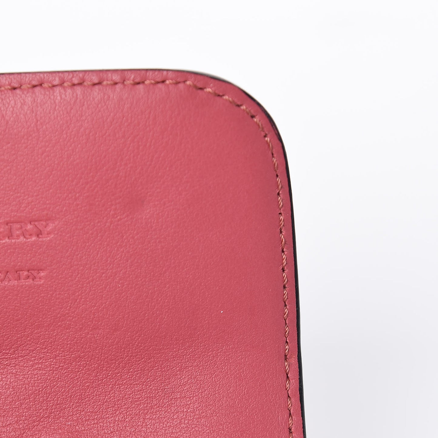 Haymarket Check Floral Print Chesam Card Case Plum Pink