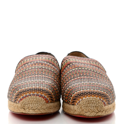 Christian Louboutin Raffia Mens Relax Flat Espadrilles 44 Multicolor 2 of 7