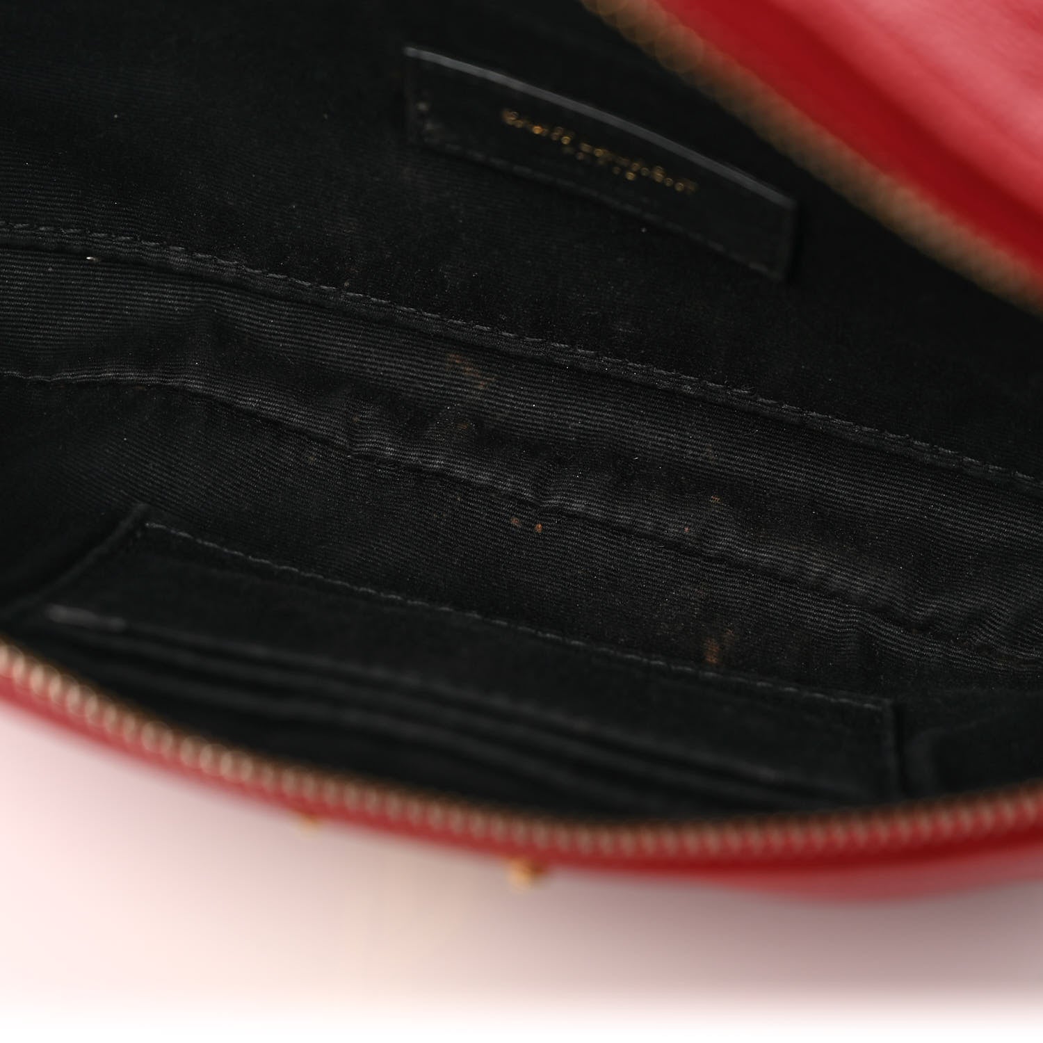Saint Laurent Grain De Poudre Monogram Belt Bag Rouge Eros 10 of 10