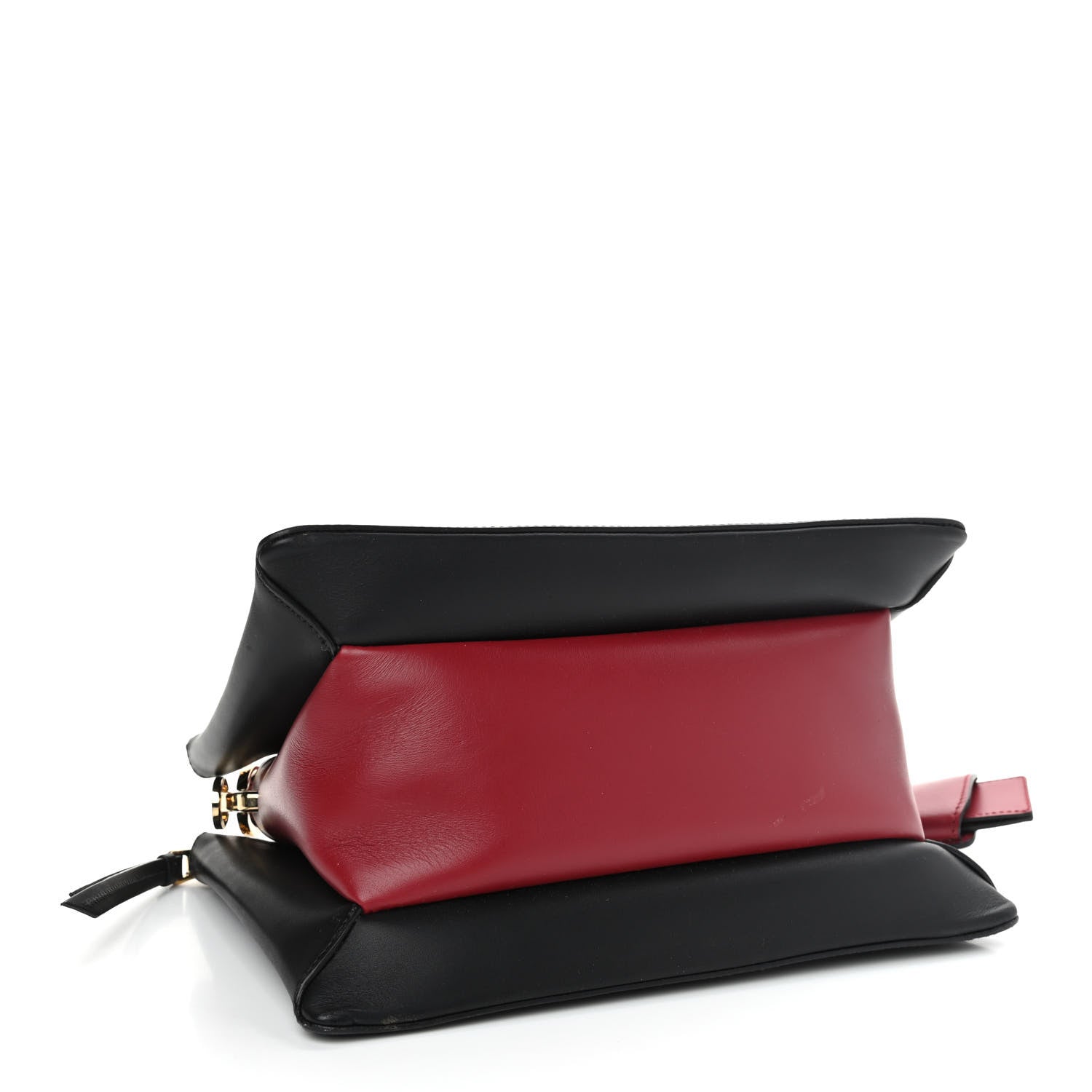 Prada New Calfskin Small Deux Shoulder Bag Black 4 of 11