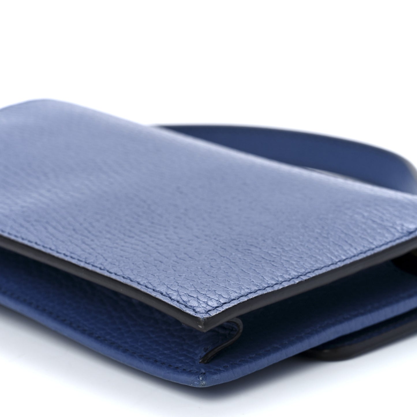 Dollar Calfskin Interlocking G Chain Wallet Caspian