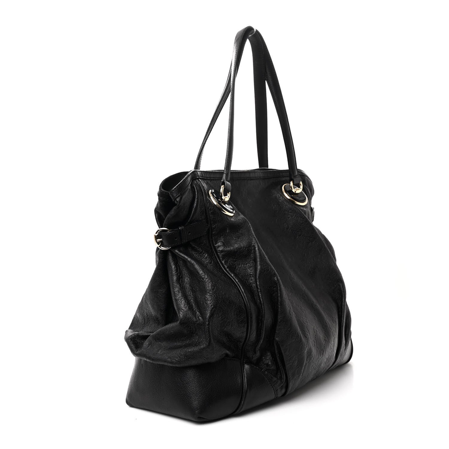 Gucci Guccissima Large Full Moon Tote Black 3 of 14