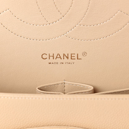 Chanel Caviar Quilted Jumbo Double Flap Beige Clair 5 of 9