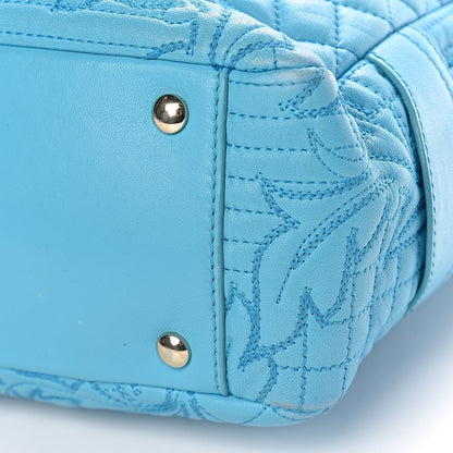 Versace Barocco Quilted Nappa Vanitas Demetra Bag Blue 17 of 17
