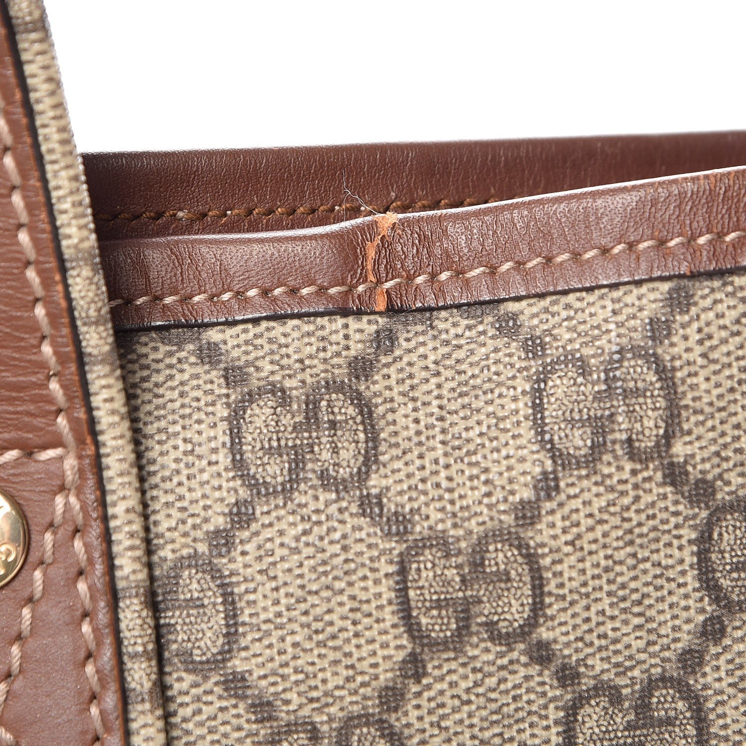 Gucci GG Plus Monogram Medium Signature Web Loop Tote Brown 9 of 17
