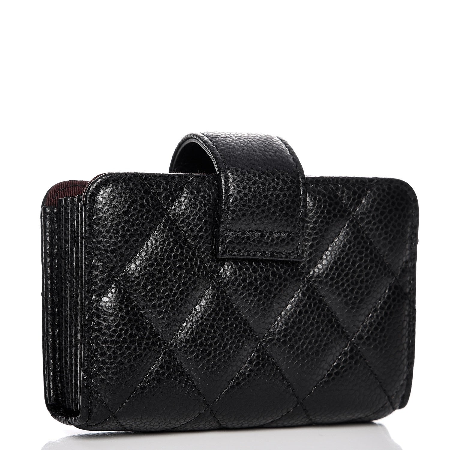 Chanel Caviar Quilted Gusseted Card Holder Black 3 of 7