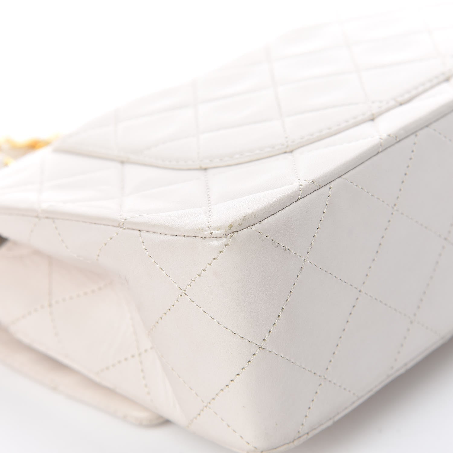Chanel Lambskin Quilted Small Double Flap White 12 of 18