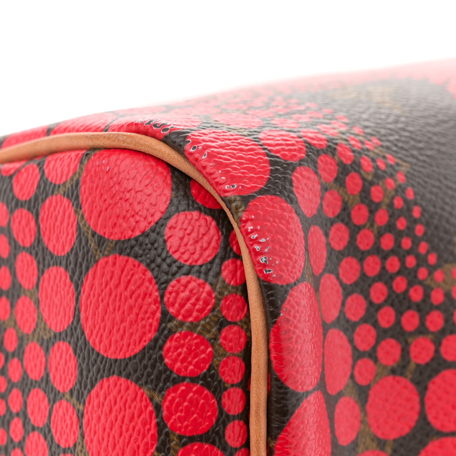 Louis Vuitton Monogram Kusama Town Speedy 30 Red 12 of 12