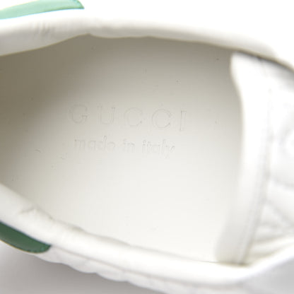 Gucci Nappa G Rhombus Mens Ace Sneakers 11 Great White Green 7 of 9