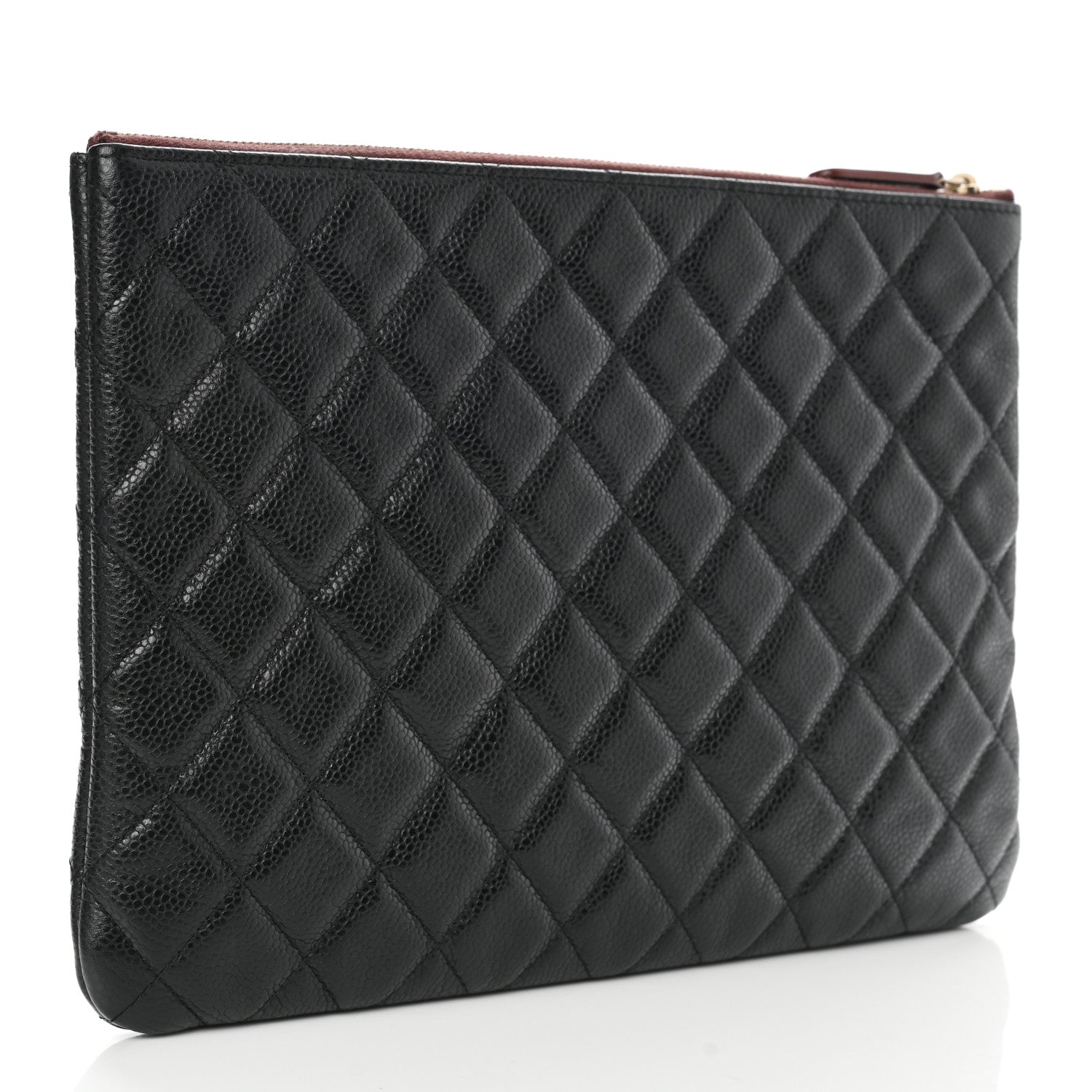 Chanel Caviar Quilted Medium Cosmetic Case Black 3 of 7