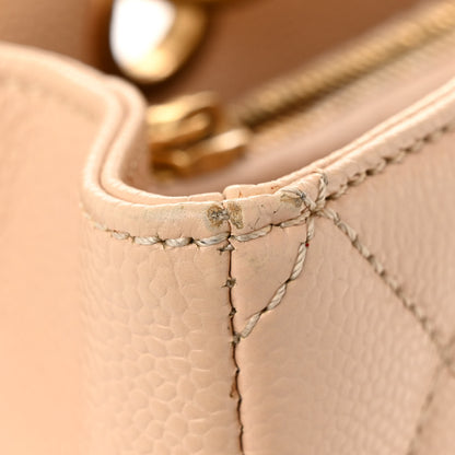 Chanel Caviar Quilted Grand Shopping Tote GST Beige 13 of 14