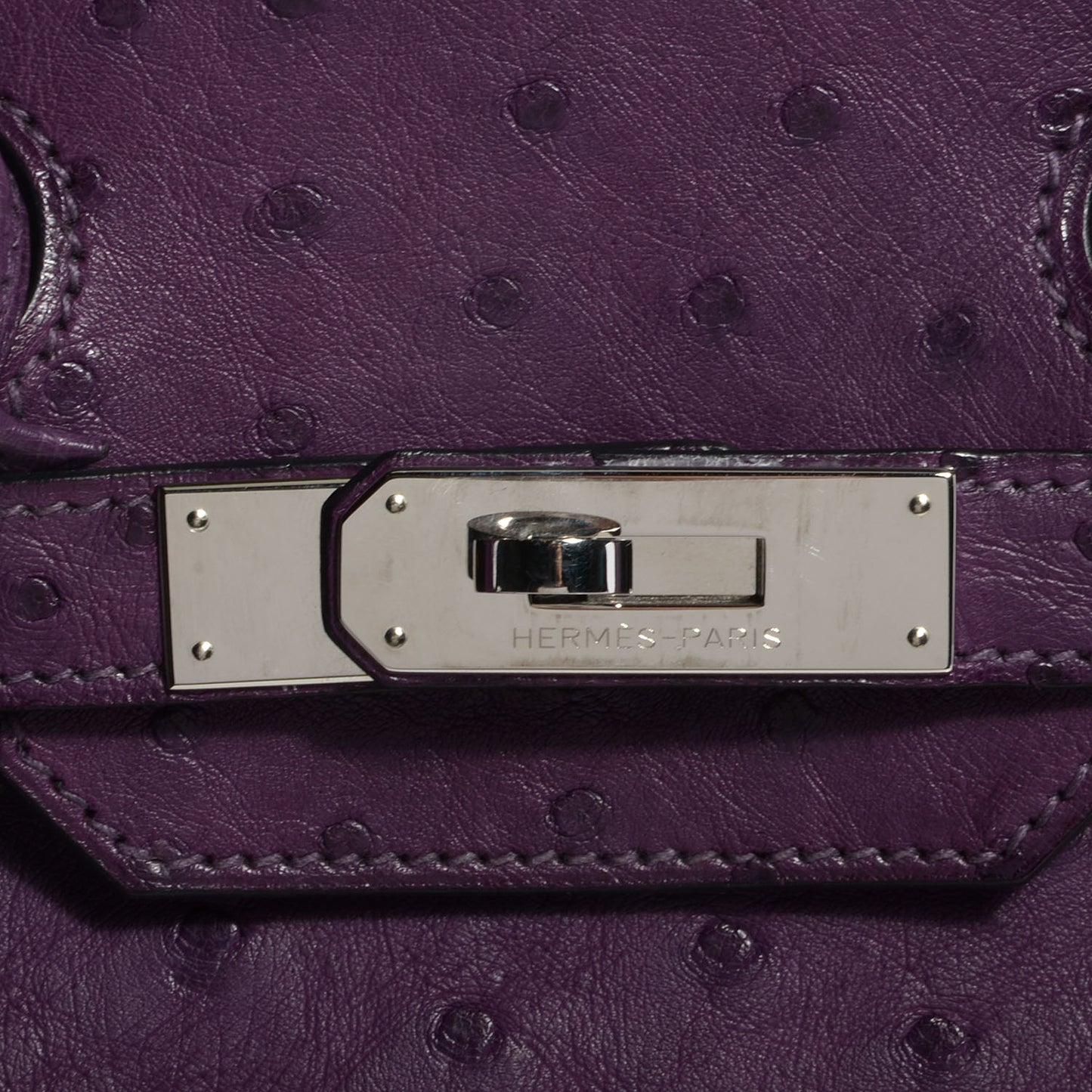 Ostrich Birkin 30 Violine