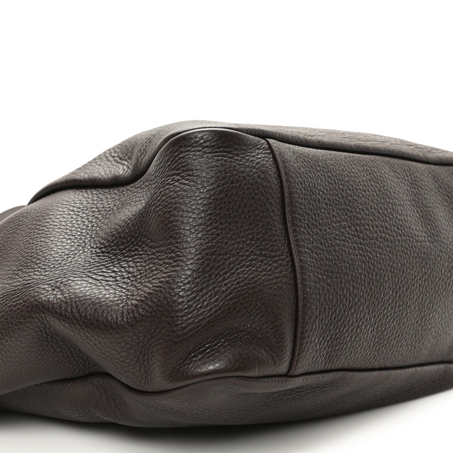 Saint Laurent Grained Deerskin Bea Tote Sweet Sweet Chocolate 9 of 11