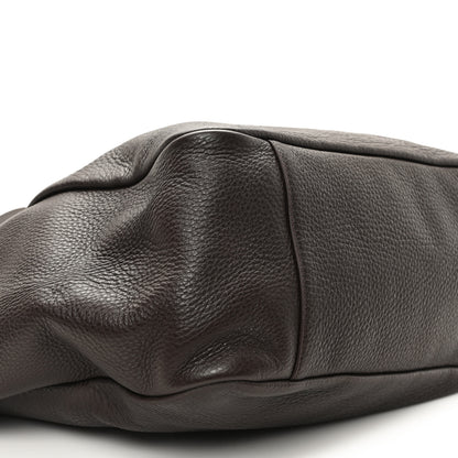 Saint Laurent Grained Deerskin Bea Tote Sweet Sweet Chocolate 9 of 11