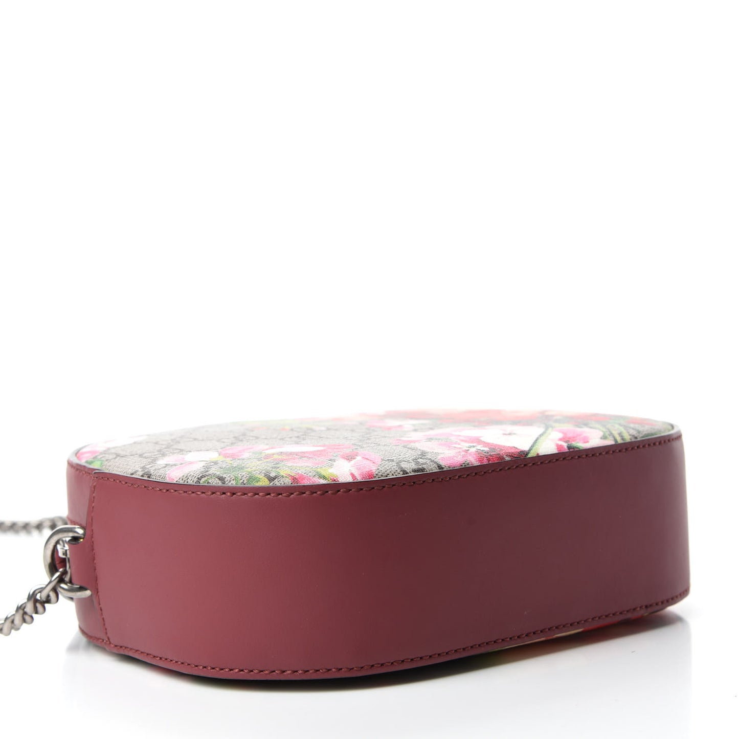 GG Supreme Monogram Blooms Mini Chain Shoulder Bag Beige Multicolor Dry Rose