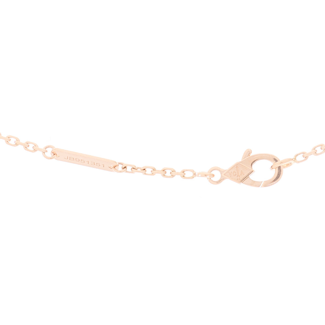 18K Rose Gold Diamond Mother of Pearl Two Butterfly Pendant Necklace