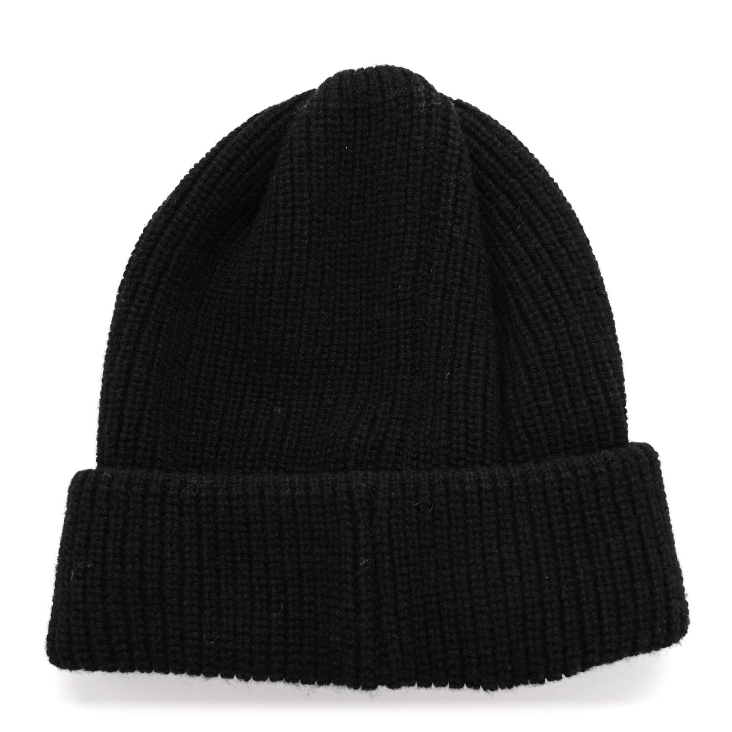 Cashmere Logo Beanie Hat Black White