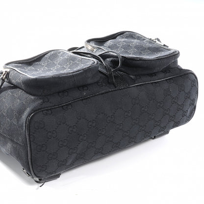 Gucci GG Monogram Single Buckle Backpack Black 6 of 10