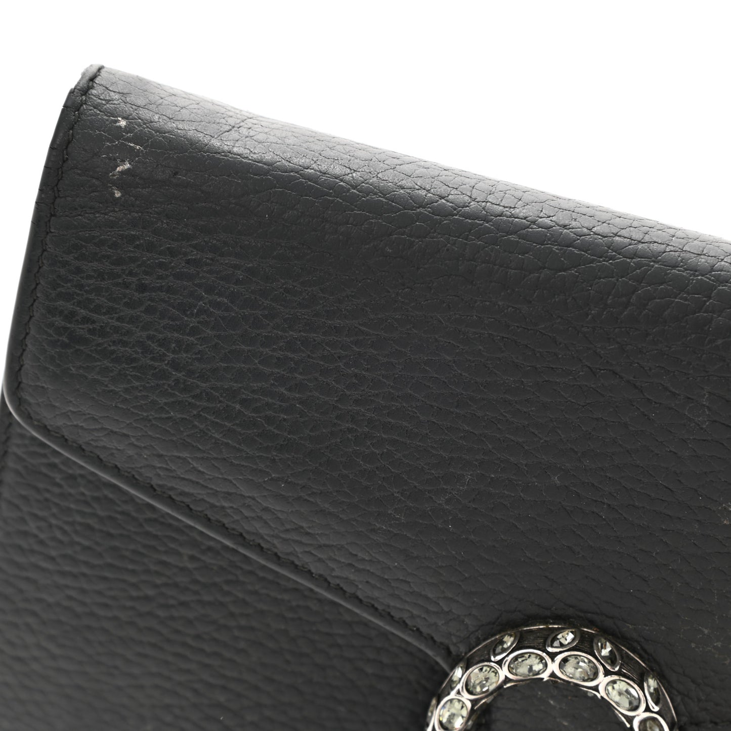 Calfskin Mini Dionysus Chain Wallet Black