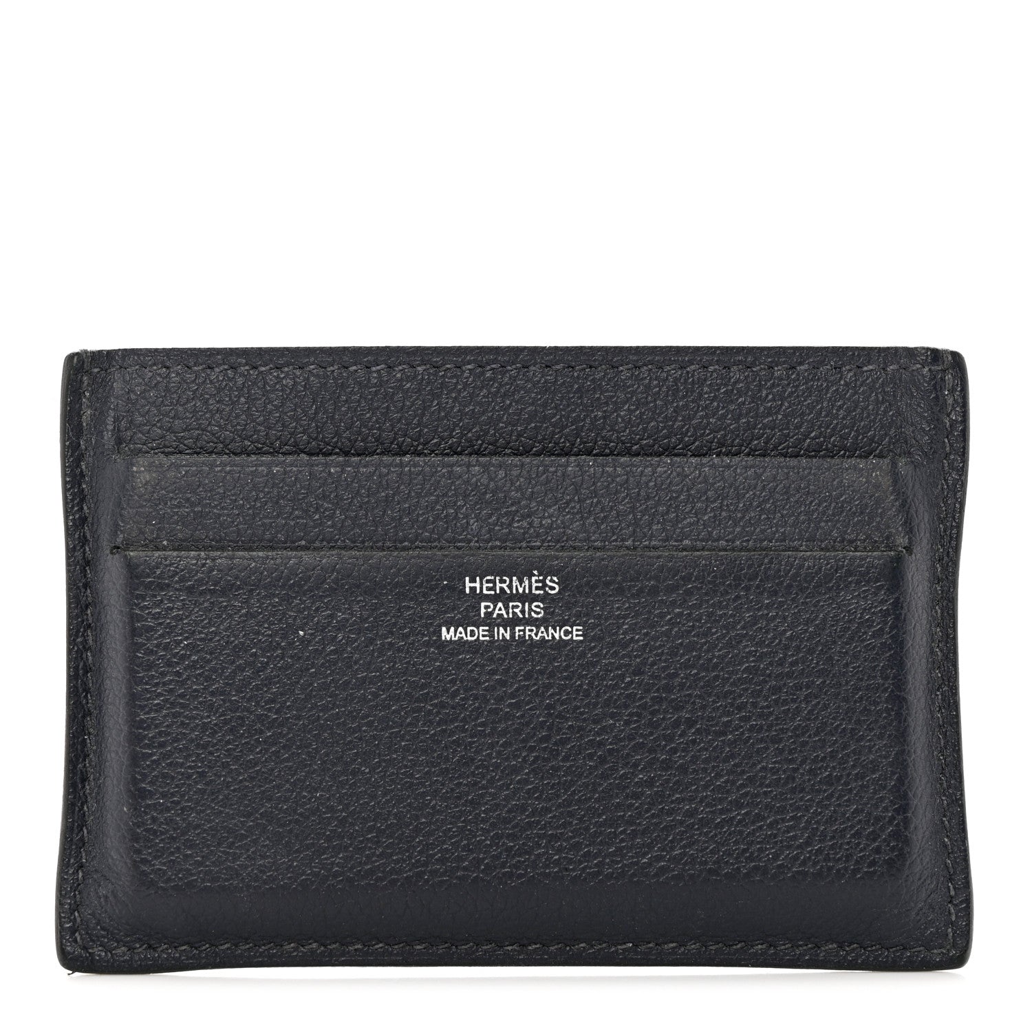 Hermes Evercolor Citizen Twill Card Case Bleu Nuit Vert Moyen Bleu Saphir 1 of 13