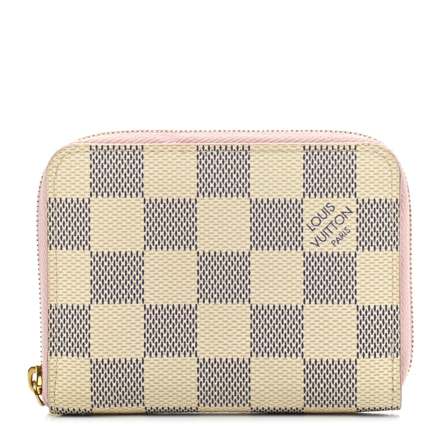 Damier Azur Zippy Coin Purse Rose Ballerine