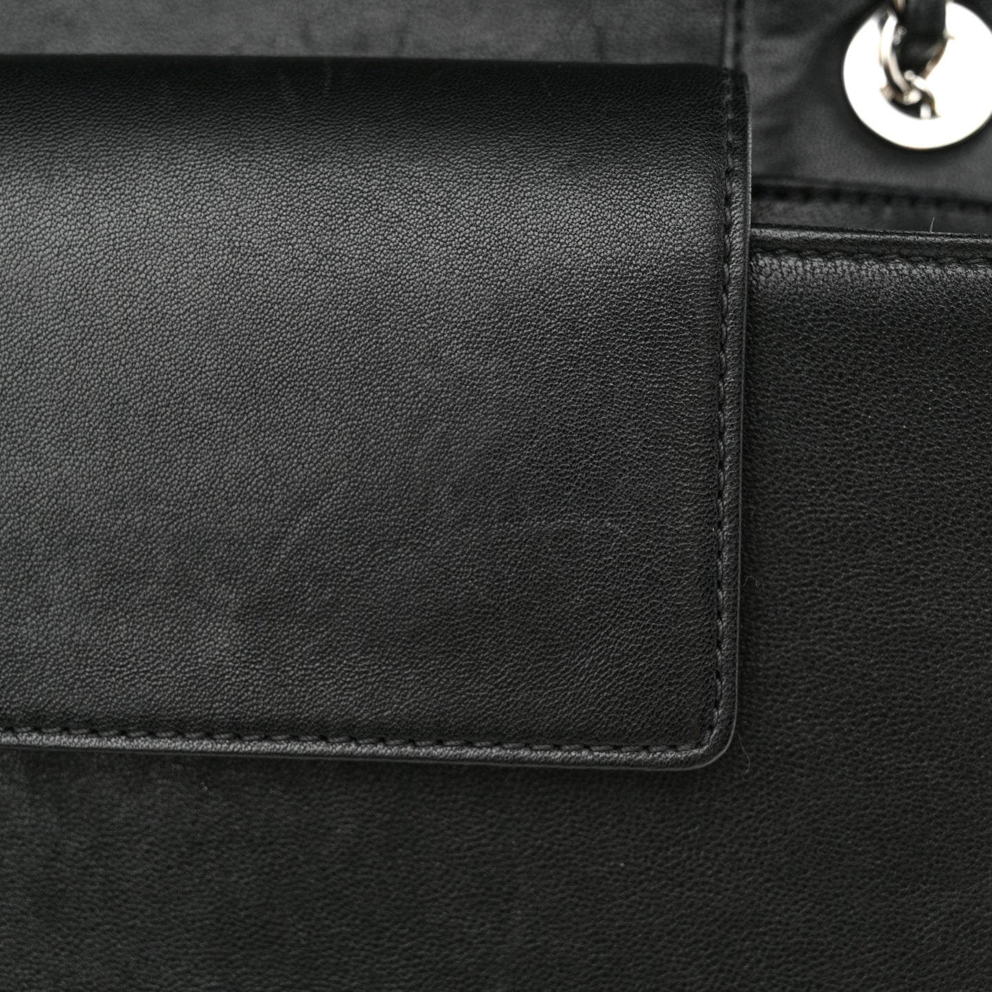 Sheepskin Quilted Vintage Mademoiselle Flap Black