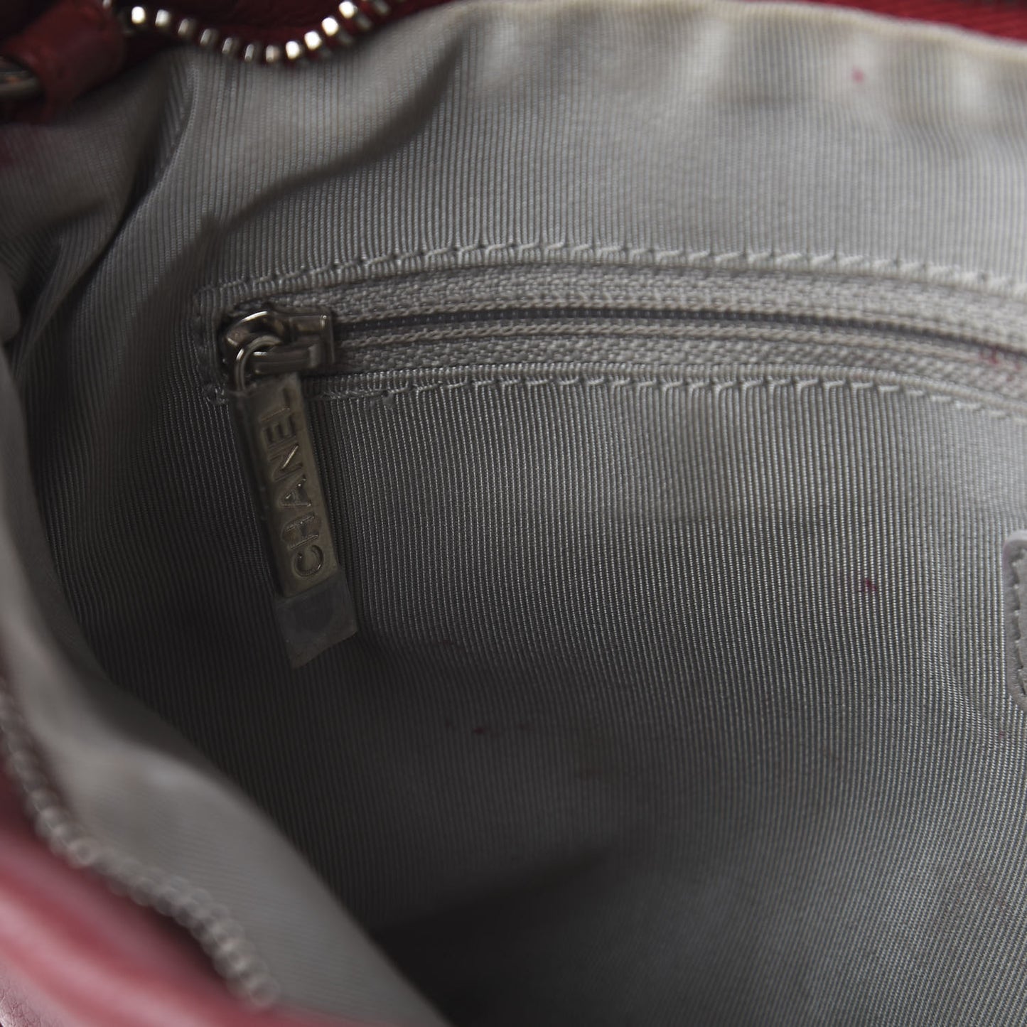 Calfskin On The Bund Pochette Dark Red