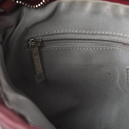Chanel Calfskin On The Bund Pochette Dark Red 10 of 10
