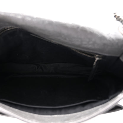 Saint Laurent Crinkled Calfskin Matelasse Monogram Medium Niki Chain Satchel Fog 5 of 12