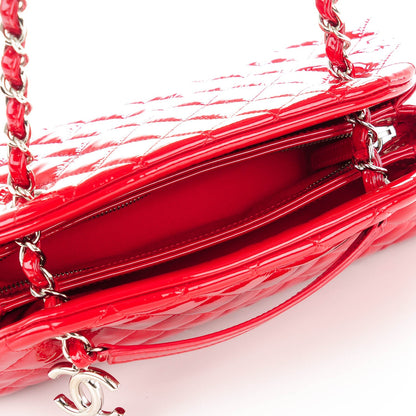 Chanel Patent Quilted Small Just Mademoiselle Bowling Bag Red 4 of 7