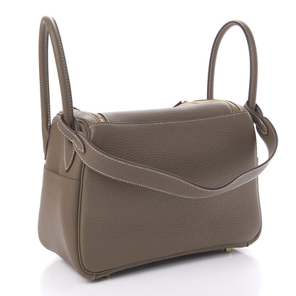 Hermes Taurillon Clemence Lindy 26 Etoupe 3 of 10