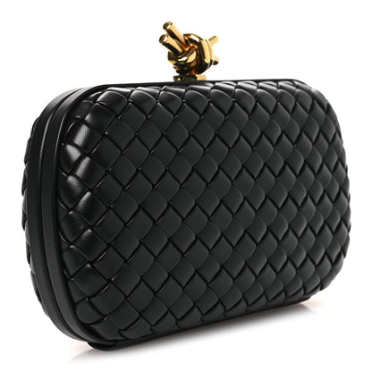 Bottega Veneta Nappa Intrecciato Knot Clutch Black 3 of 11