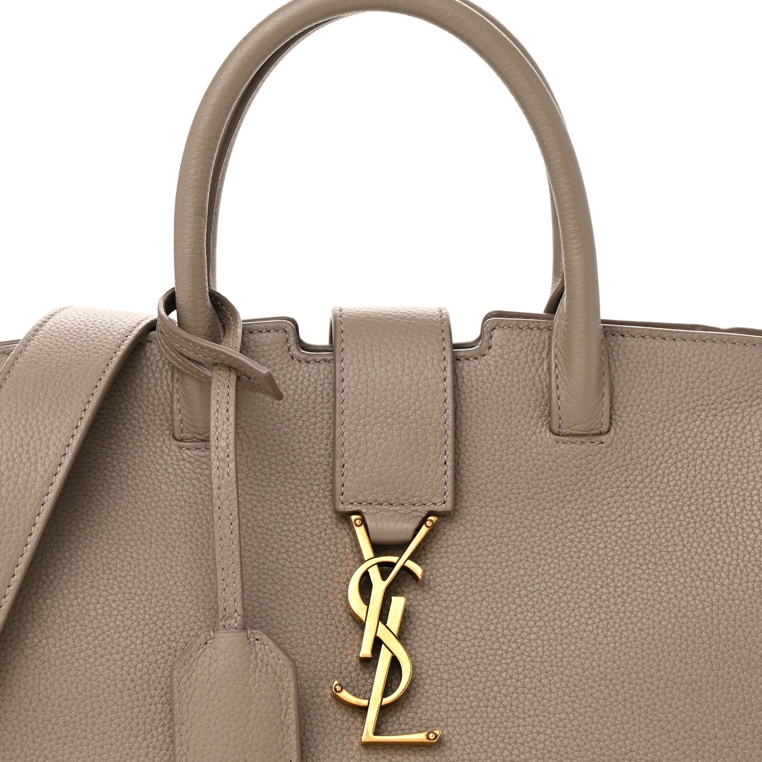 Saint Laurent Calfskin Baby Monogram Downtown Cabas Mink 8 of 10