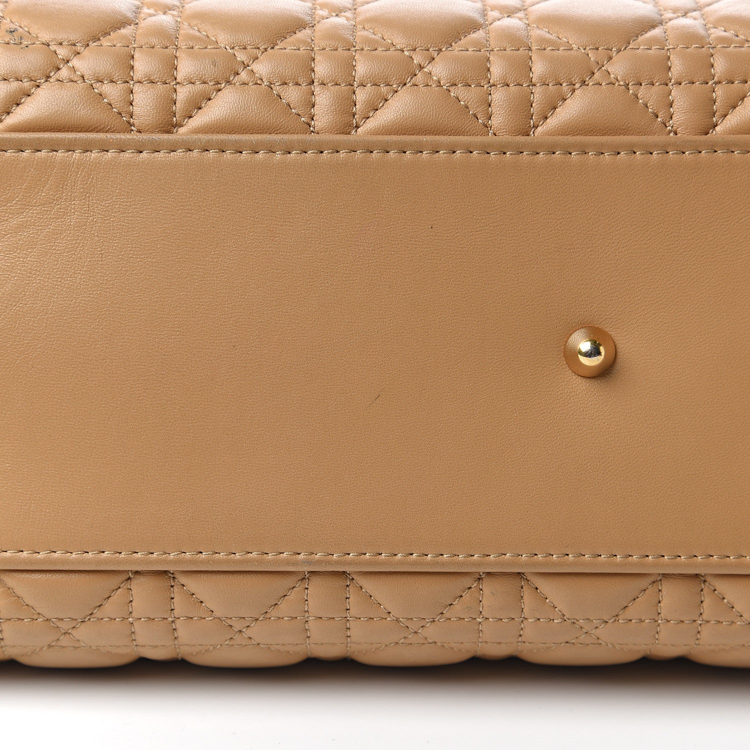 Christian Dior Lambskin Cannage Large Dior Soft Shopping Tote Beige 14 of 16